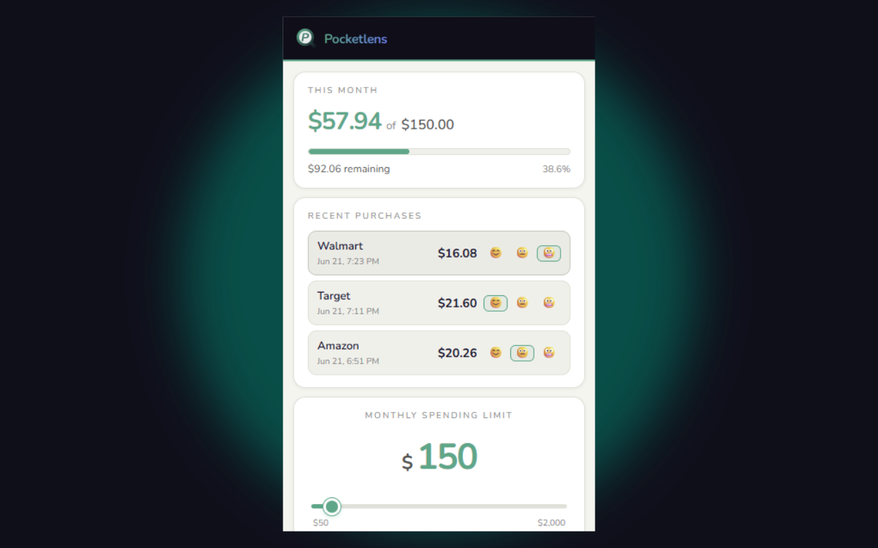 Pocketlens detecting a purchase automatically